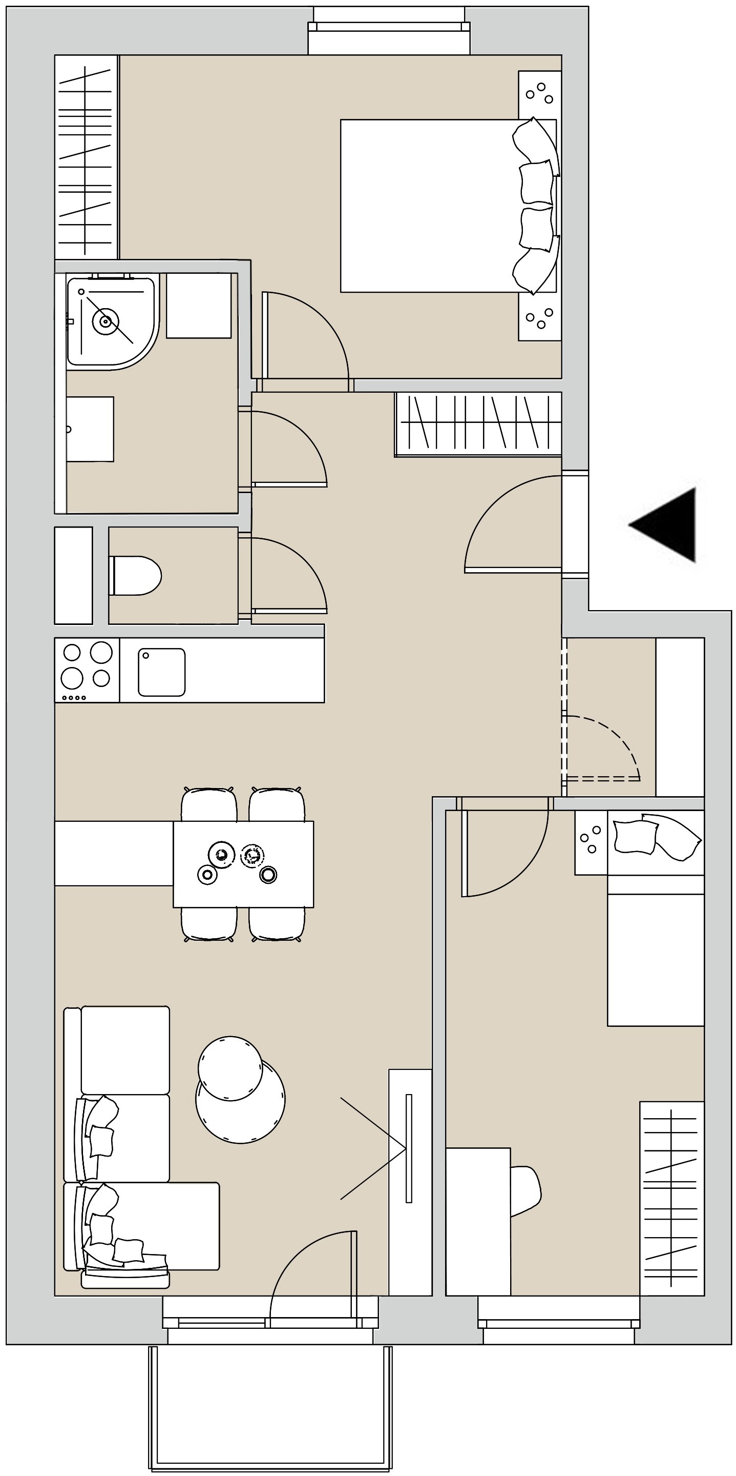 Pôdory bytu - 307 - varianta 3 - izbový